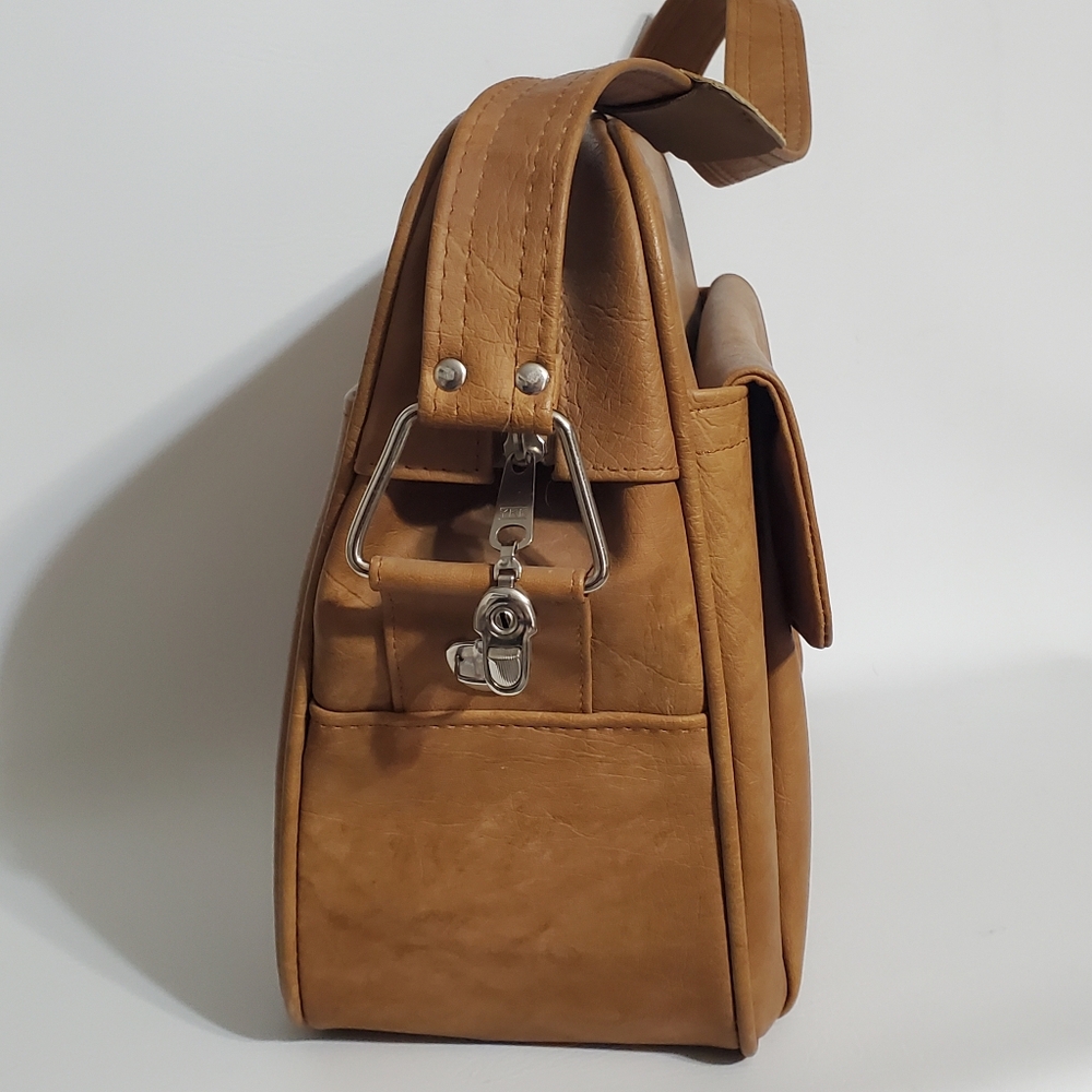 Vintage Samsonite Brown Overnight Bag with Strap - Picture 5 of 7